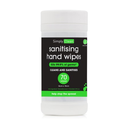 Sanitising Hand Wipes 70pk