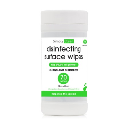 Disinfecting Surface Wipes 70pk